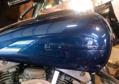 After Repairing Dent in Motorcycle